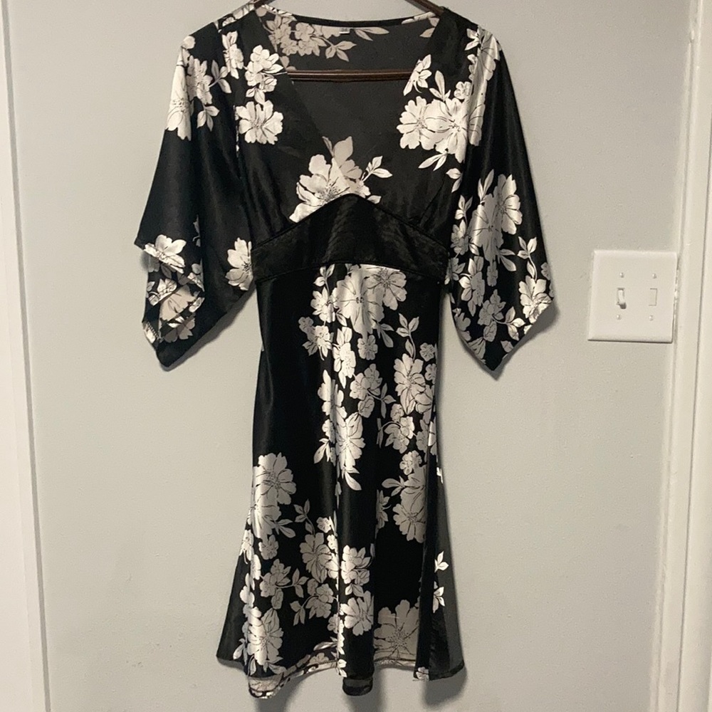 Sexy silky midi dress